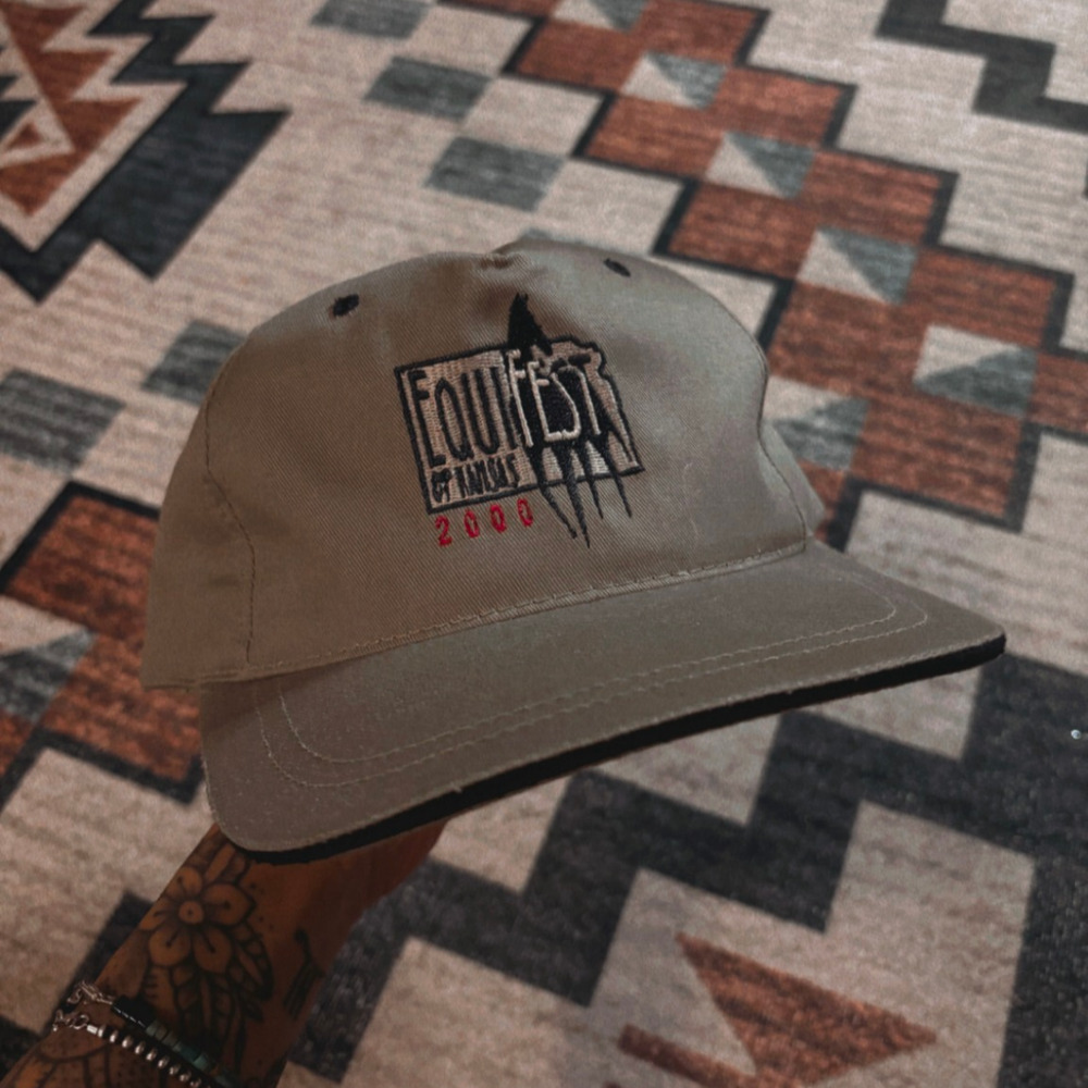vintage equifest kansas horses equine trucker hat